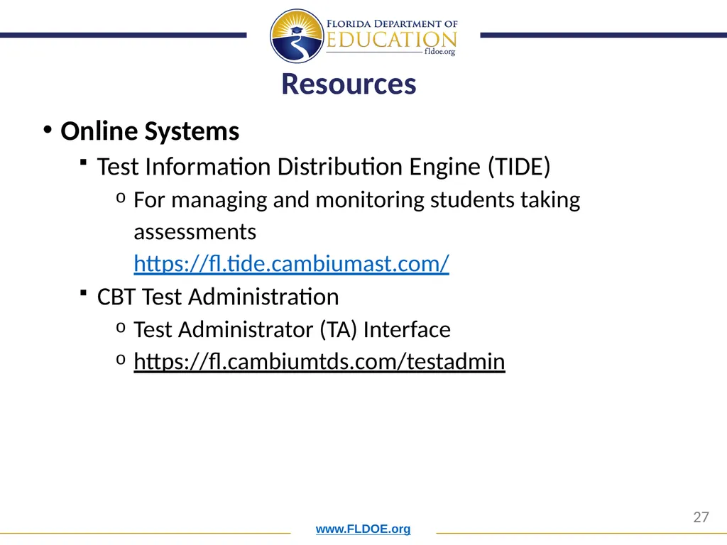 Orientation for New District Assessment - slide 27 of 34