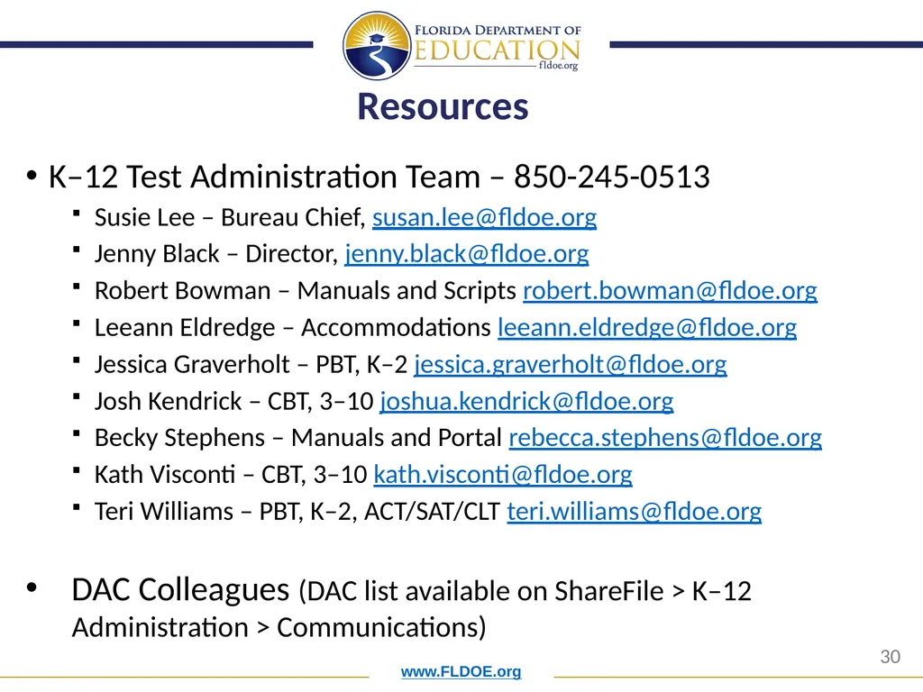 Orientation for New District Assessment - slide 30 of 34