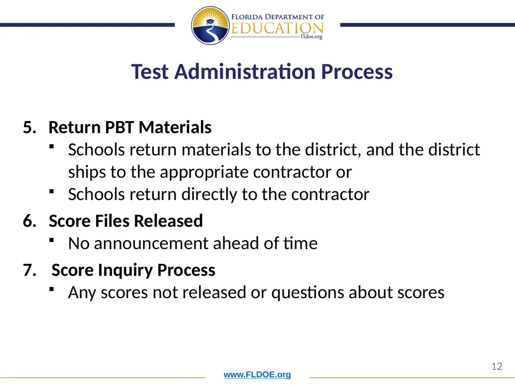 Orientation for New District Assessment - slide 12 of 34