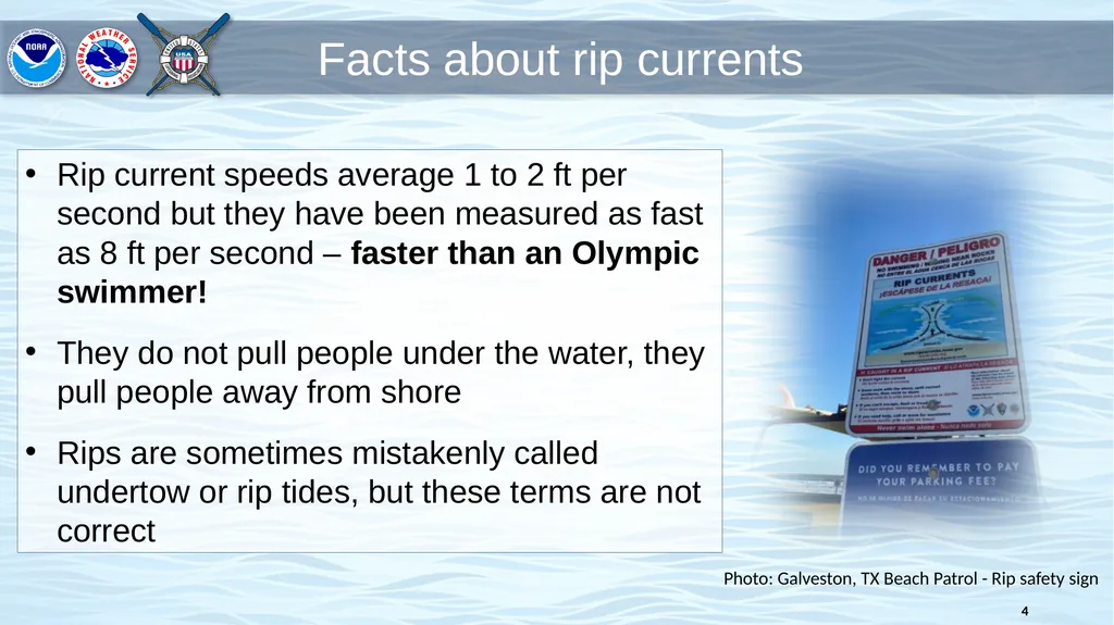 Rip Current Basics and Safety Information Know - slide 4 of 20