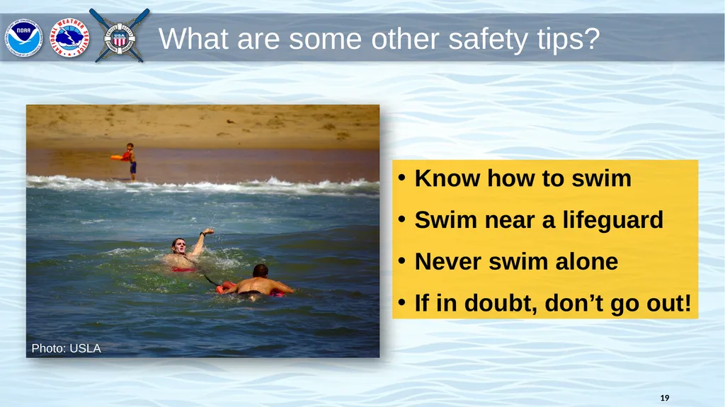 Rip Current Basics and Safety Information Know - slide 19 of 20
