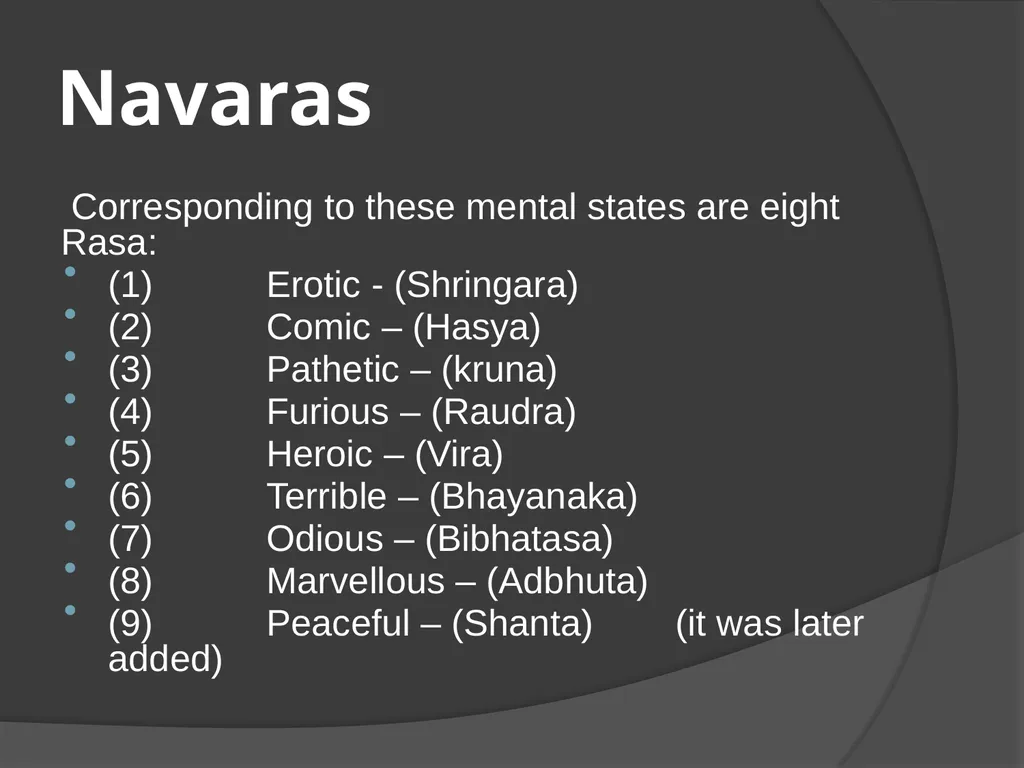 Types of Rasa Pradeep Trikha MLS University - slide 4 of 30