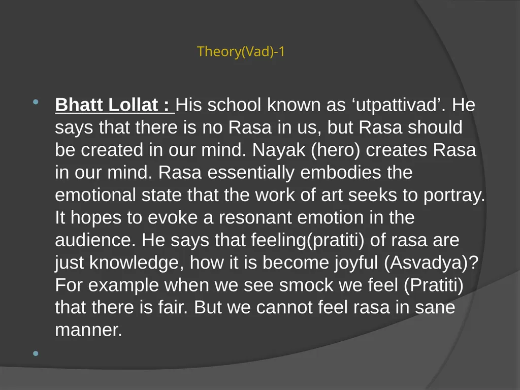 Types of Rasa Pradeep Trikha MLS University - slide 25 of 30