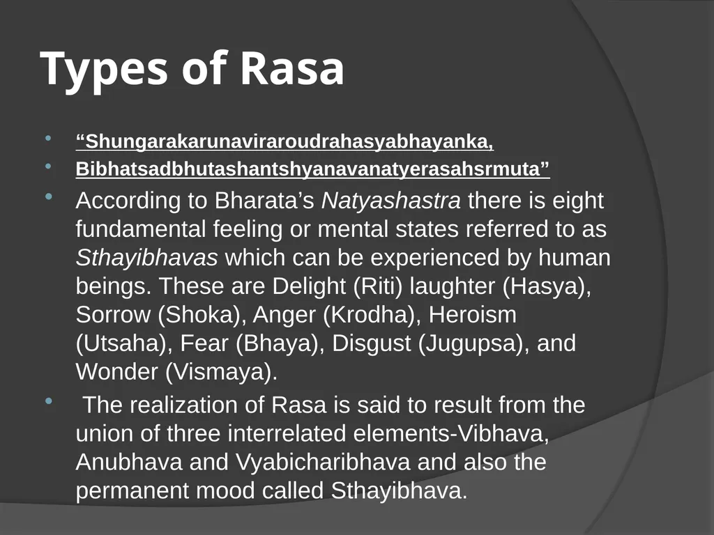 Types of Rasa Pradeep Trikha MLS University - slide 3 of 30