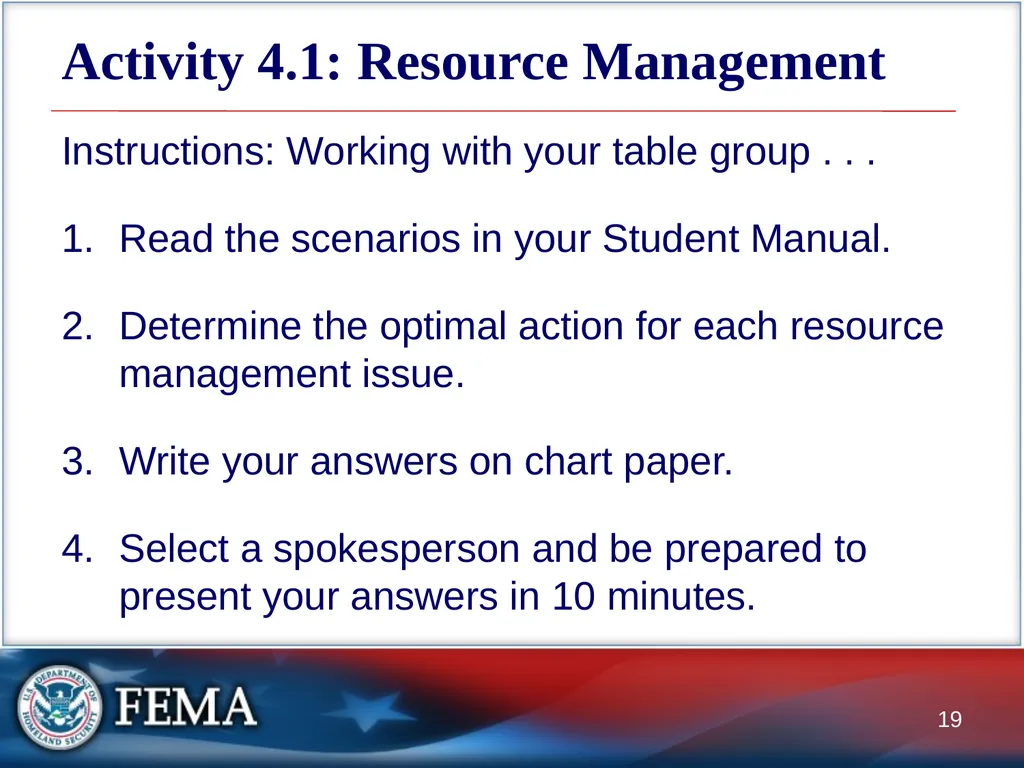 Managing Resources: Overview This graphic depicts - slide 19 of 55