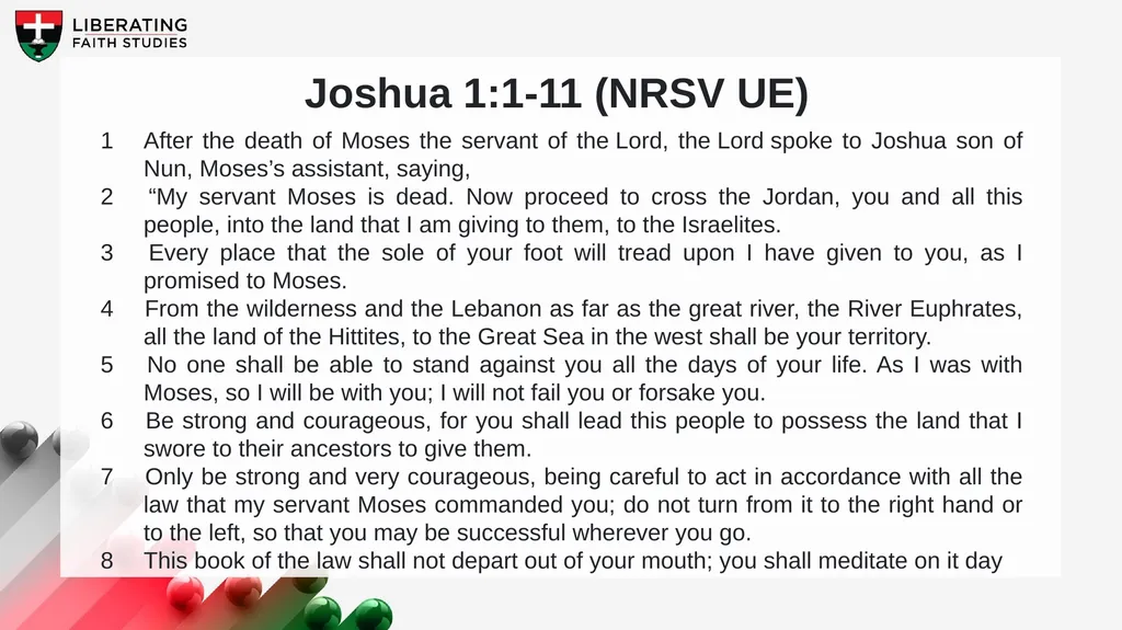 LESSON 1: SEPTEMBER 6 The Covenant Continues Focus - slide 3 of 23