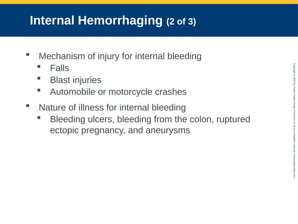 Bleeding CHAPTER 27: Focused Lecture National EMS - slide 13 of 34