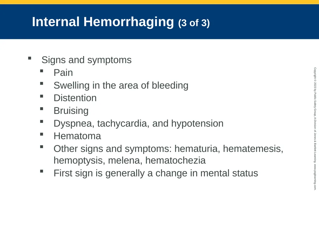Bleeding CHAPTER 27: Focused Lecture National EMS - slide 14 of 34