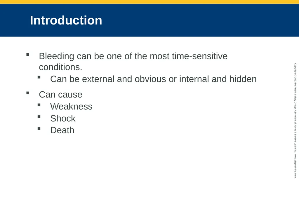 Bleeding CHAPTER 27: Focused Lecture National EMS - slide 5 of 34