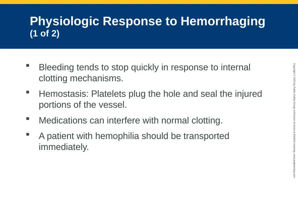 Bleeding CHAPTER 27: Focused Lecture National EMS - slide 16 of 34
