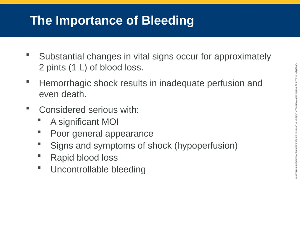 Bleeding CHAPTER 27: Focused Lecture National EMS - slide 15 of 34