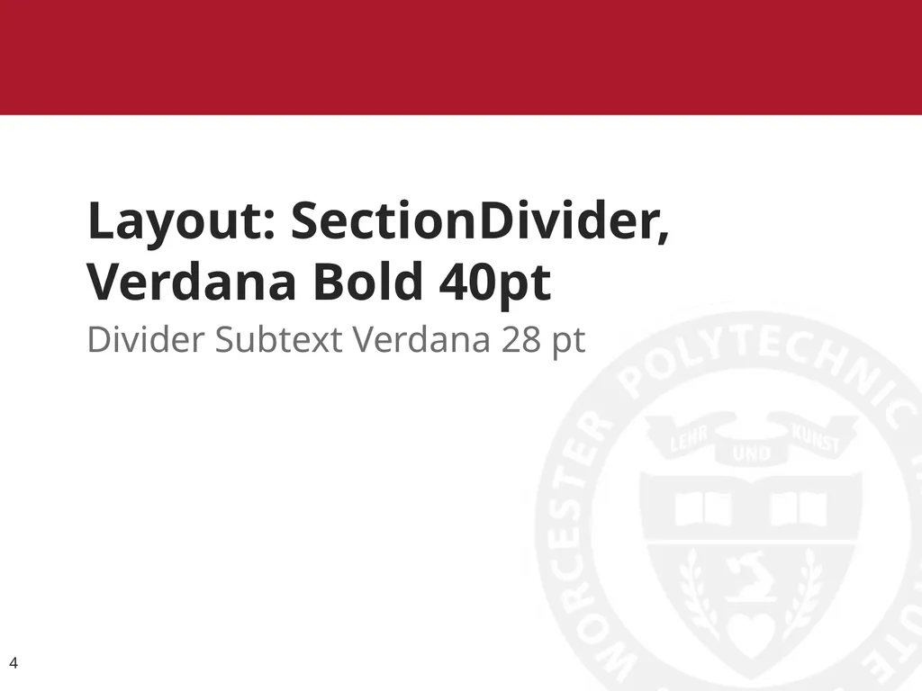 Presentation Title, Verdana Bold 40pt Option 1 1 - slide 4 of 32