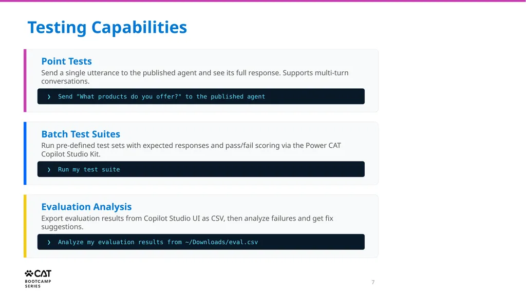 Copilot Studio Plugin for GitHub Copilot CLI and - slide 7 of 11