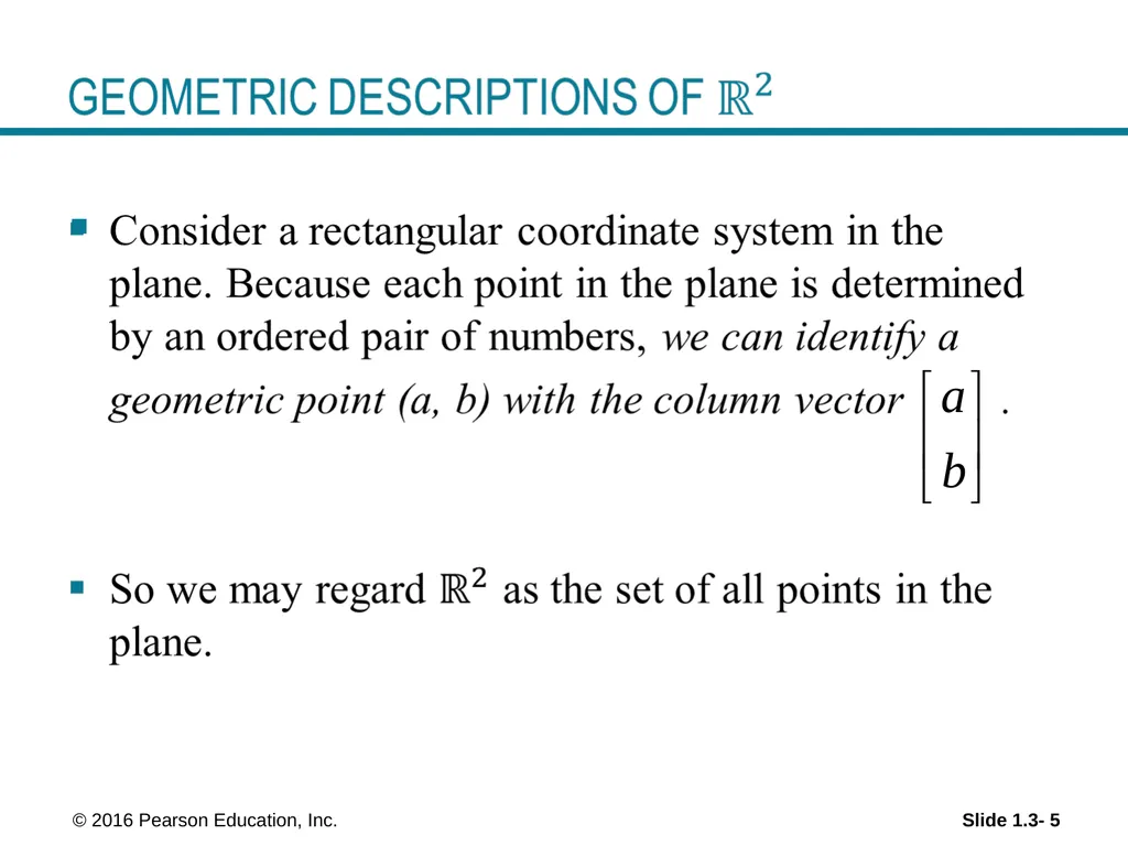 © 2016 Pearson Education, Inc. Linear Equations in - slide 5 of 18