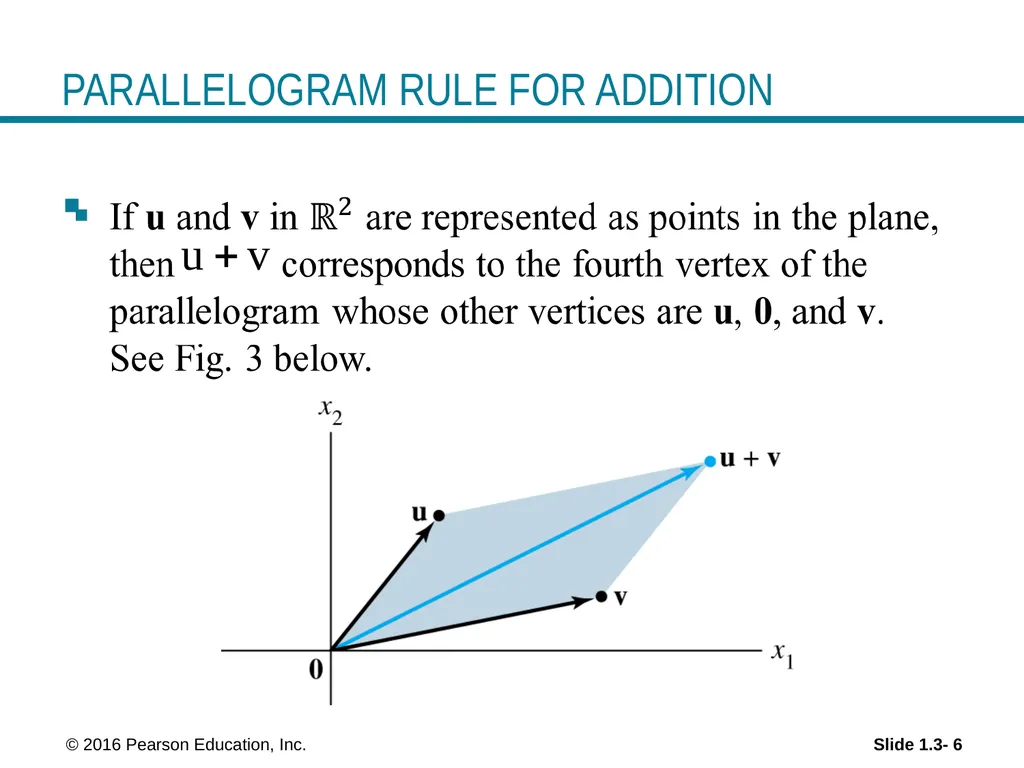 © 2016 Pearson Education, Inc. Linear Equations in - slide 6 of 18