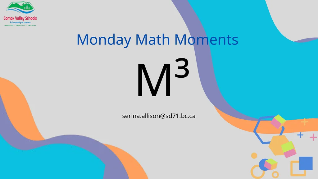 M³ Monday Math Moments Instructional routines and - slide 13 of 13