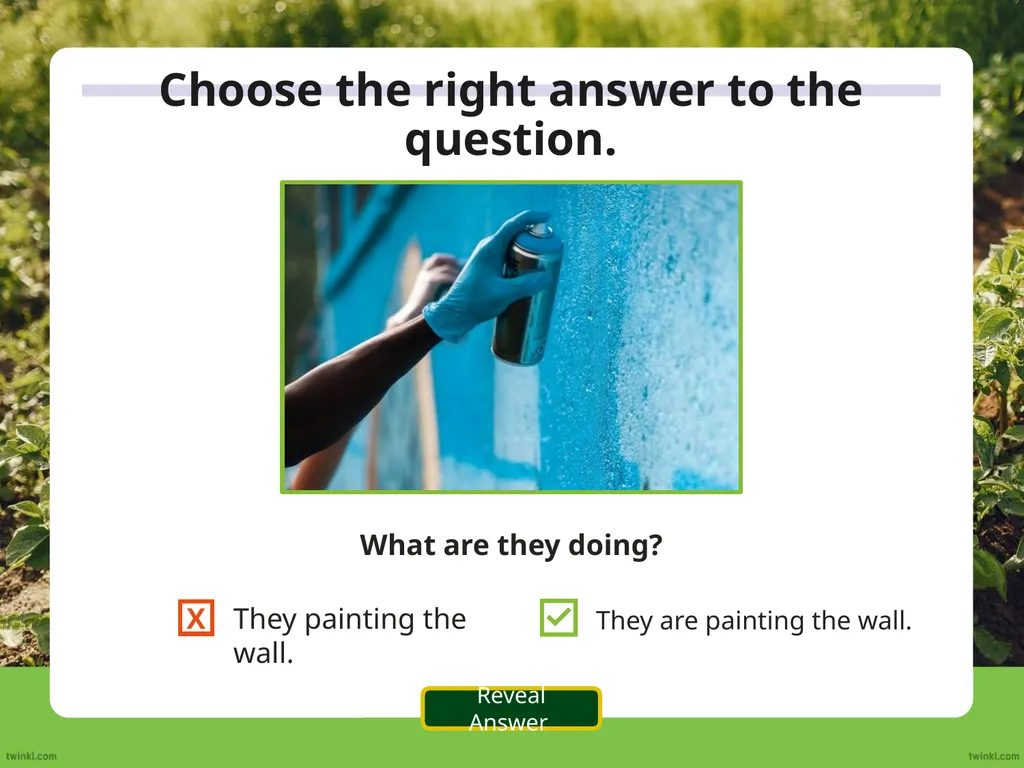 We use the auxiliary verb ‘do’ to make questions - slide 28 of 33