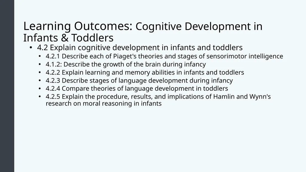 Lifespan Development Module 4; Infancy Module - slide 16 of 35