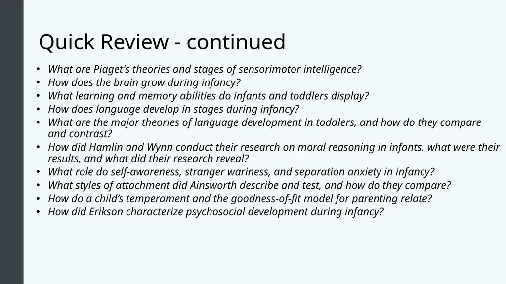 Lifespan Development Module 4; Infancy Module - slide 35 of 35