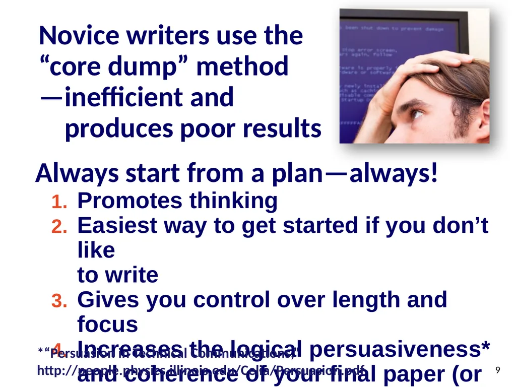 How to Get Started if You Hate to Write © - slide 10 of 26