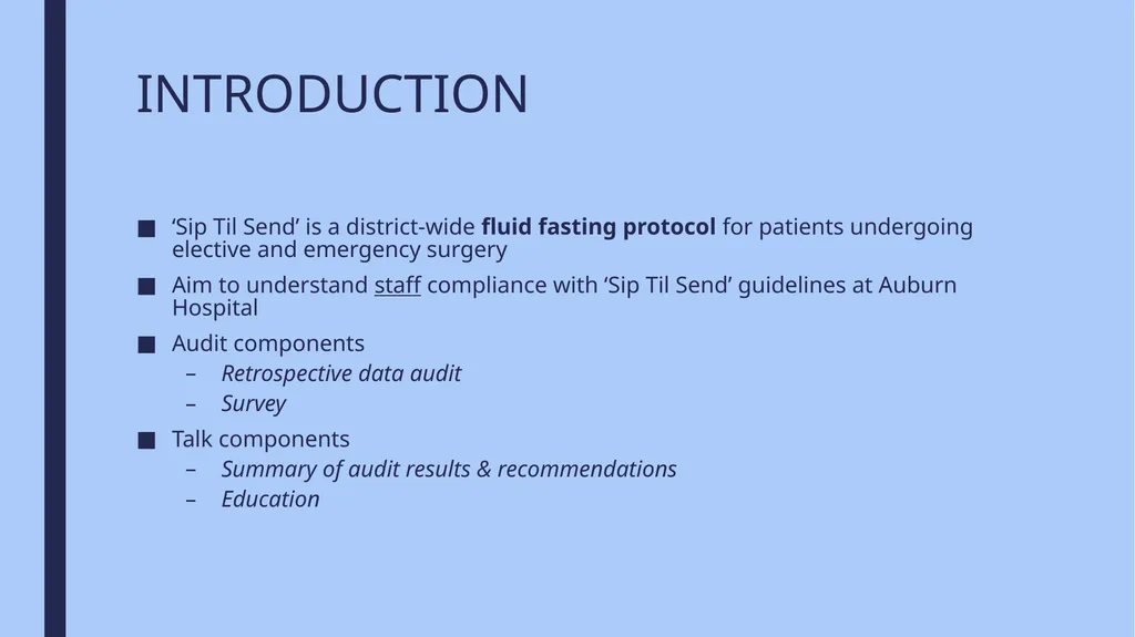 AUBURN HOSPITAL AUDIT PRESENTATION MAY 2025 Dr R - slide 2 of 37