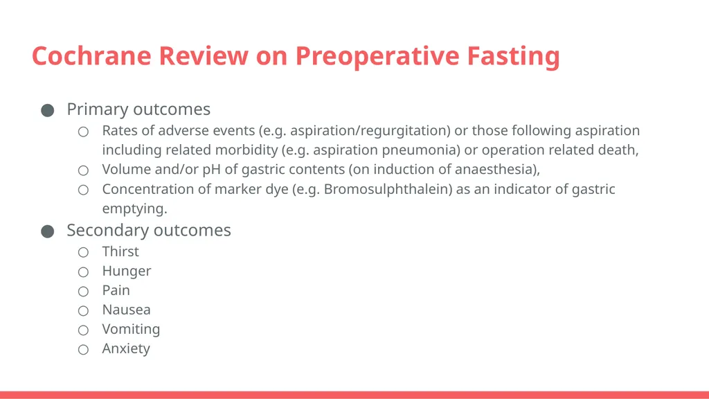 Preoperative Fasting Hannah Liu Topic For patients - slide 17 of 69