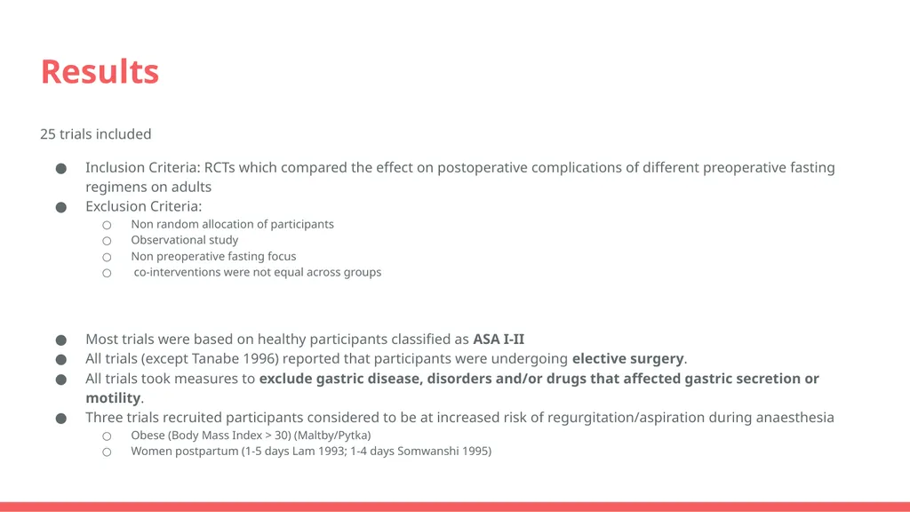 Preoperative Fasting Hannah Liu Topic For patients - slide 18 of 69