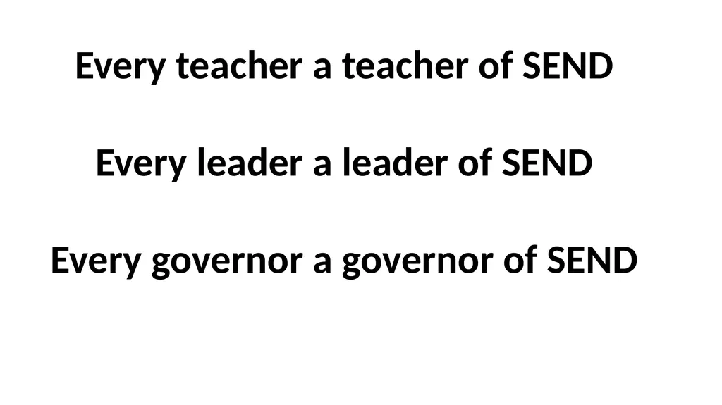 SEND in a Nutshell Malcolm Reeve - National Leader - slide 10 of 33