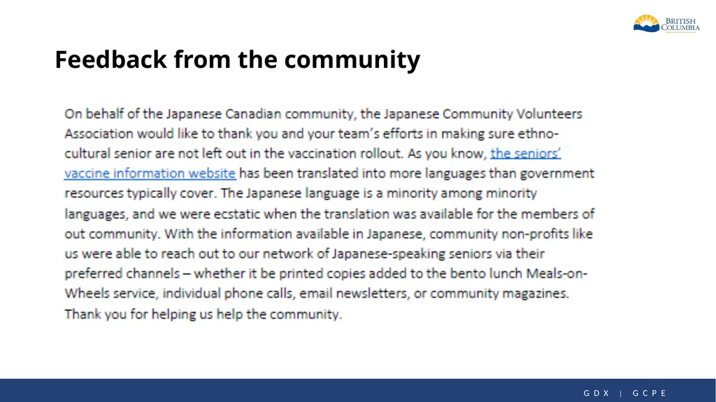Our journey communicating in 13 languages - slide 13 of 14