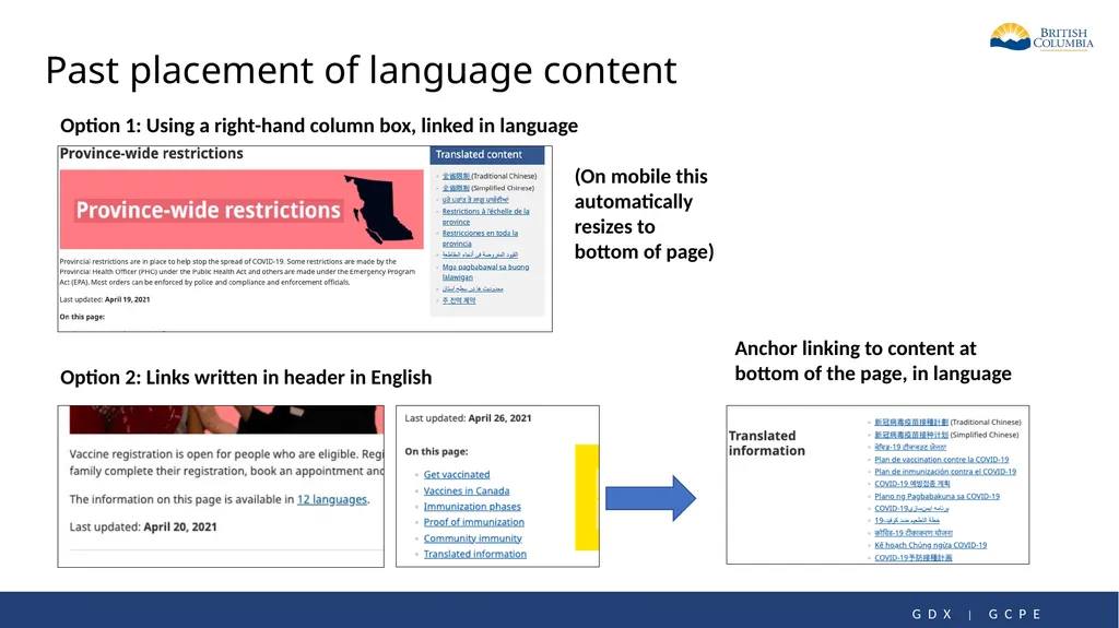 Our journey communicating in 13 languages - slide 8 of 14