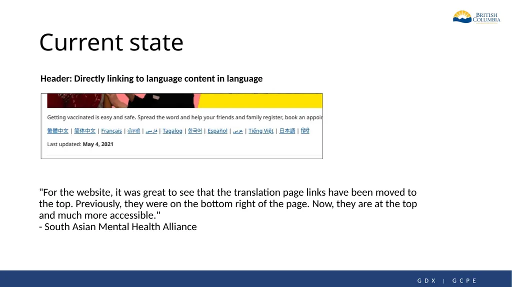 Our journey communicating in 13 languages - slide 9 of 14