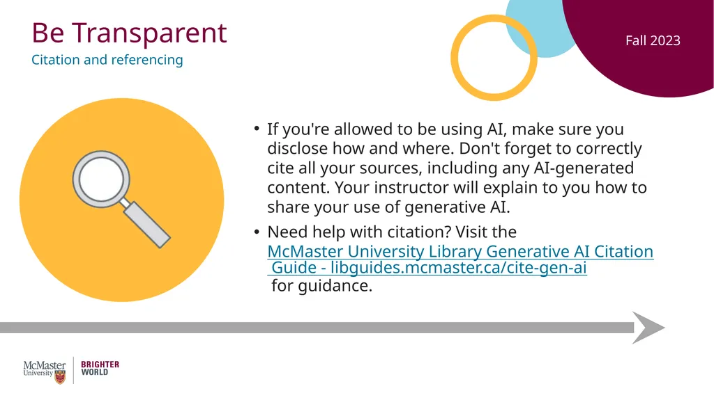 Guidelines for Students on Generative Artificial - slide 5 of 8