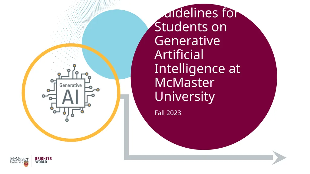 Guidelines for Students on Generative Artificial - slide 1 of 8