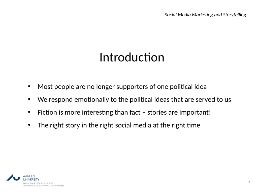 1 Combating political extremism using social media - slide 2 of 12