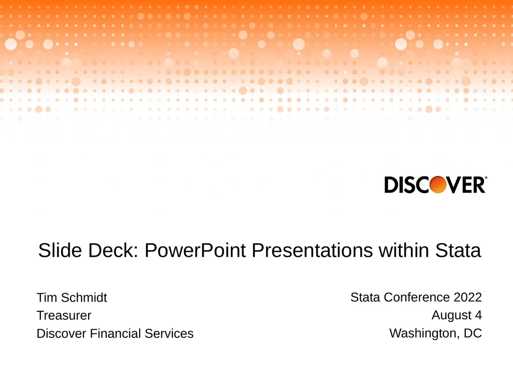 Stata Conference 2022 August 4 Washington, DC - slide 1 of 16