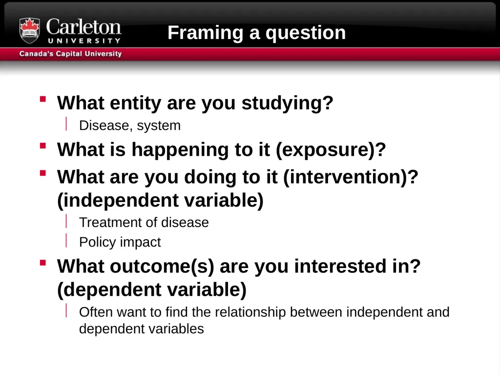 Research Question formulation Literature searching - slide 8 of 31