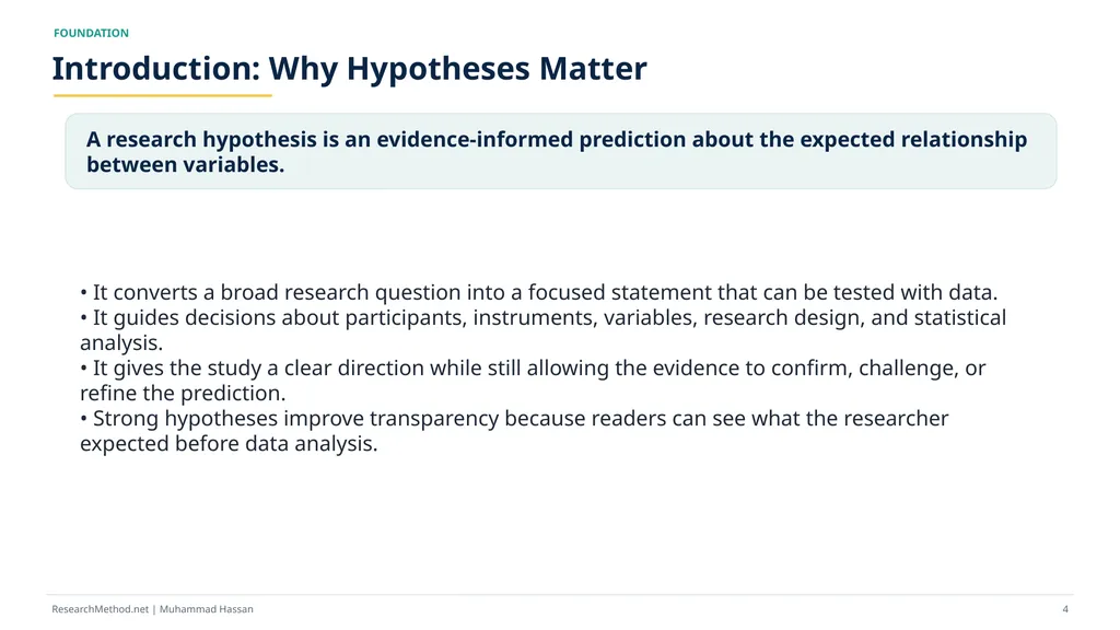 How to Write Research Hypotheses A - slide 4 of 36