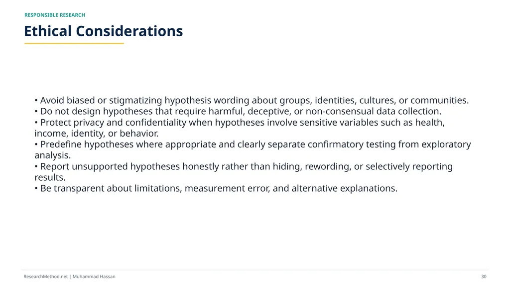 How to Write Research Hypotheses A - slide 30 of 36