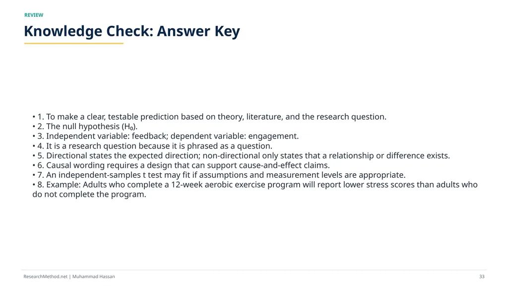 How to Write Research Hypotheses A - slide 33 of 36