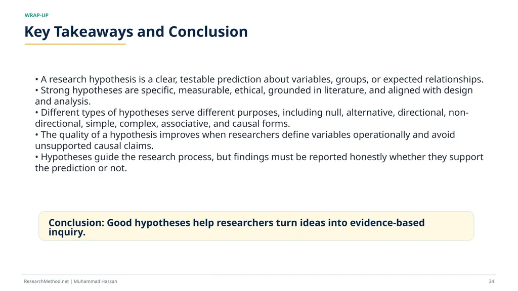 How to Write Research Hypotheses A - slide 34 of 36