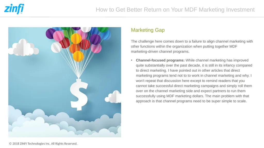 How to Get Better Return on Your MDF Marketing - slide 3 of 7