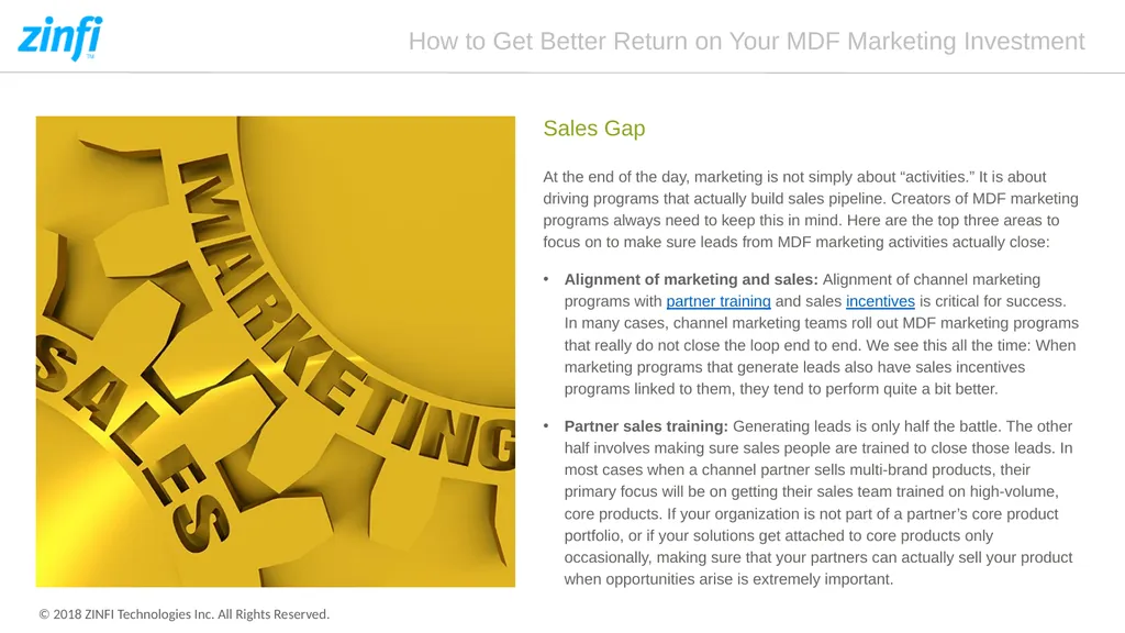 How to Get Better Return on Your MDF Marketing - slide 5 of 7