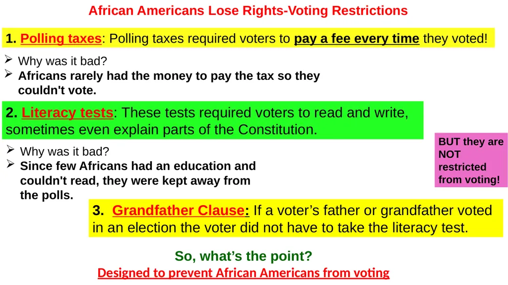 Aim: How did the decision in Plessy v. Ferguson - slide 3 of 14