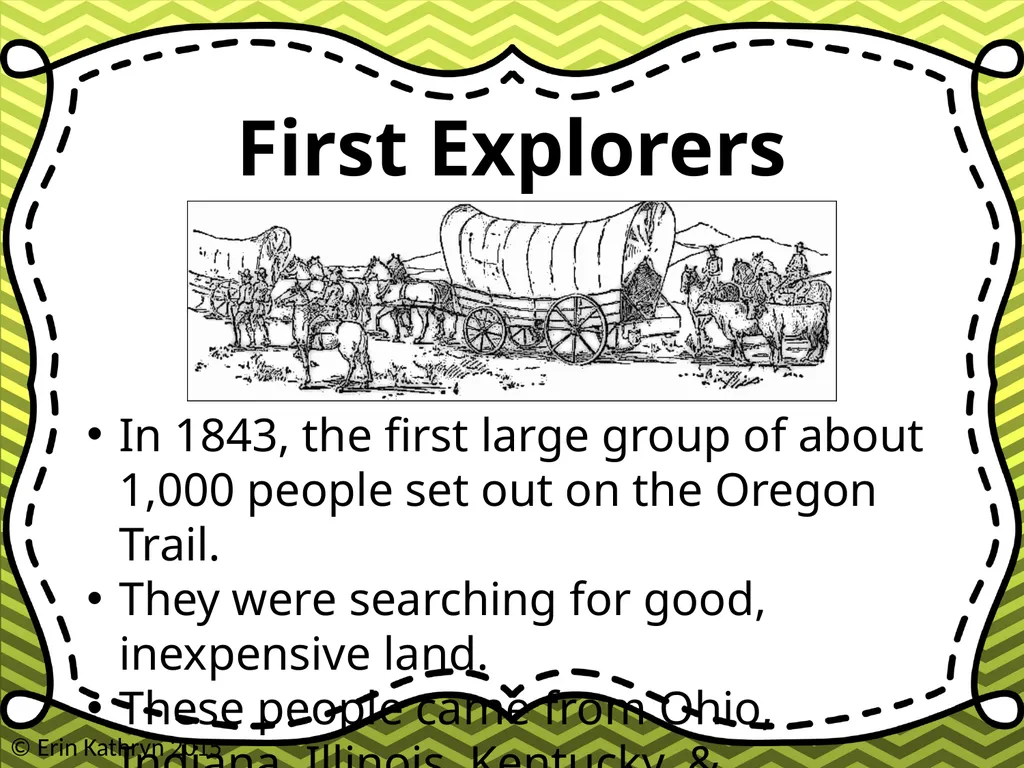 Oregon Trail PowerPoint & Notes © Erin Kathryn - slide 6 of 11