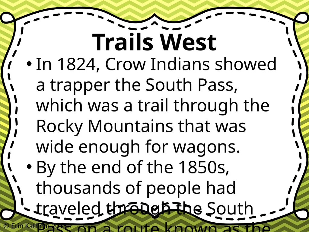 Oregon Trail PowerPoint & Notes © Erin Kathryn - slide 2 of 11