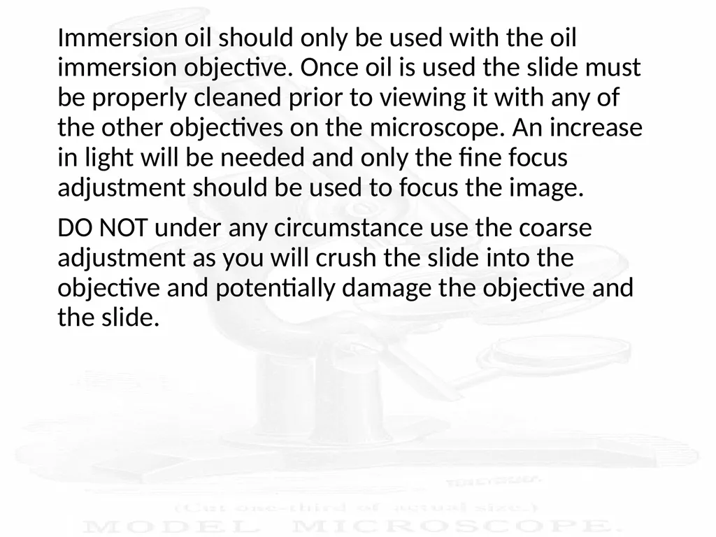 Use and Care of a Compound Light Microscope Animal - slide 20 of 21