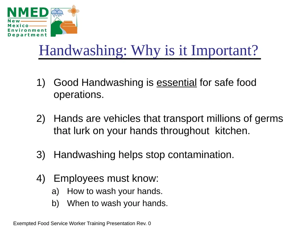 Food Handler Training For Exempted Food Service - slide 13 of 39
