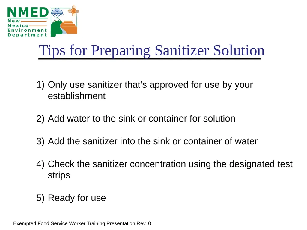 Food Handler Training For Exempted Food Service - slide 23 of 39