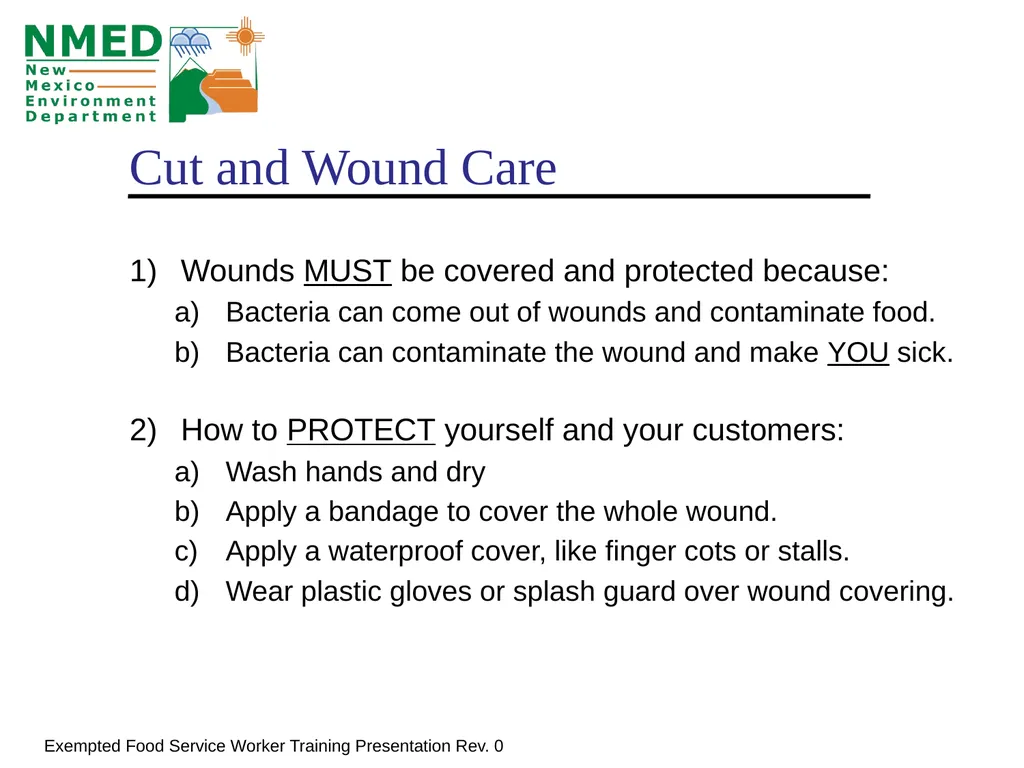 Food Handler Training For Exempted Food Service - slide 16 of 39