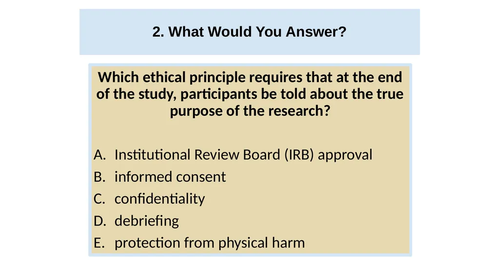Unit 2 Research Methods: Thinking Critically With - slide 123 of 167